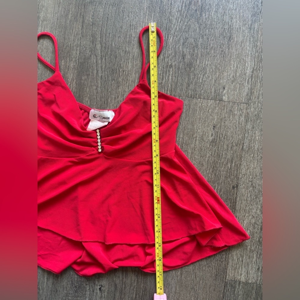 Hisense Red Sleeveless Bustier Camisole - Picture 5 of 5